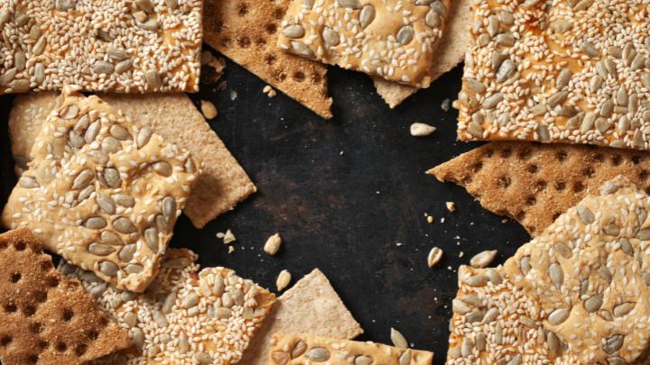 Savoury Snacks - Italian Flatbreads and Crackers perfect for snacking.