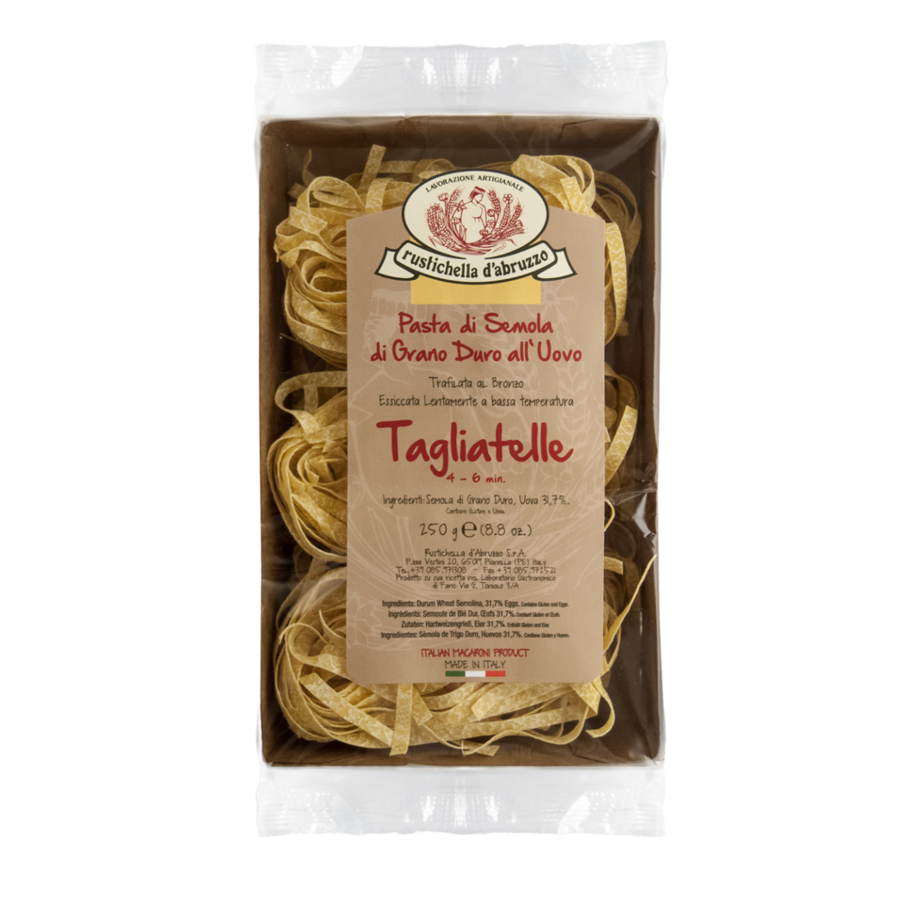 Rustichella Tagliatelle all’Uovo 250g | Italian Egg Pasta Nests ...